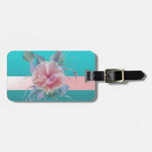Etiqueta De Bagagem Flores Chic Moderno Feminino , Listras
