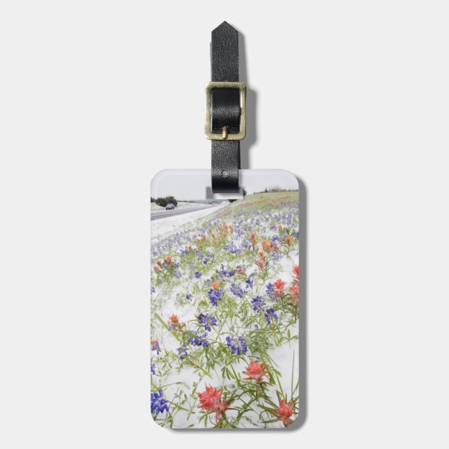 Etiqueta De Bagagem Flores congeladas (Frente Vertical)