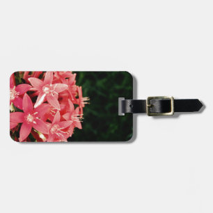 Etiqueta De Bagagem Flores cor-de-rosa