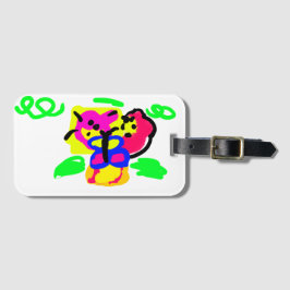 Etiqueta De Bagagem Flores de borboleta
