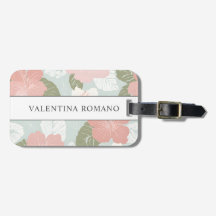 Flores de Hibisco Botânico Tropical Personalizado