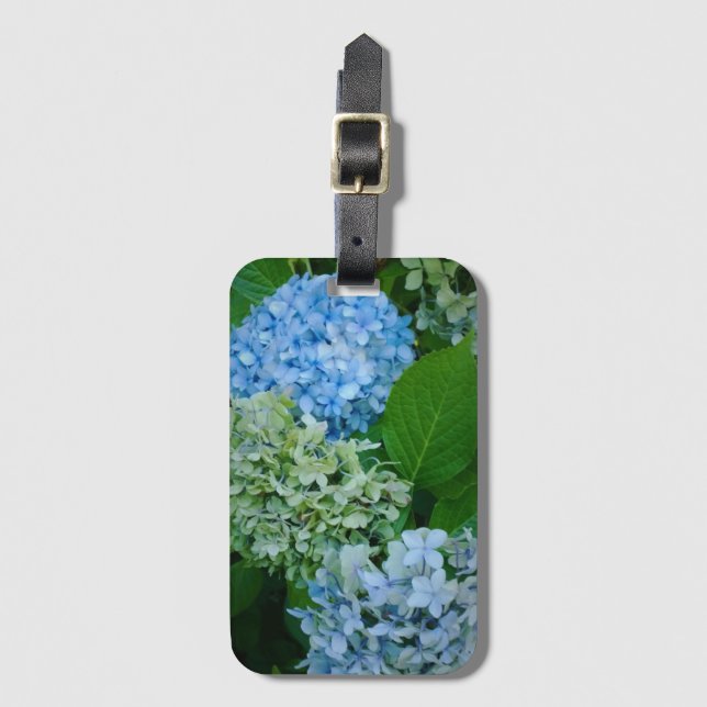 Etiqueta De Bagagem Flores de Hydrangea (Frente Vertical)