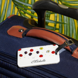 Etiqueta De Bagagem Flores decorativas personalizadas de primavera bra