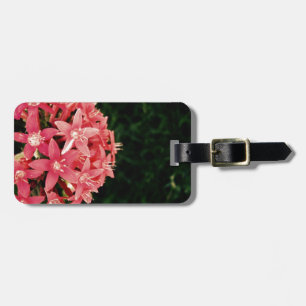 Etiqueta De Bagagem Flores Rosa