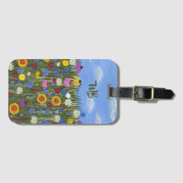 Etiqueta De Bagagem Flores Selvagens Personalizadas