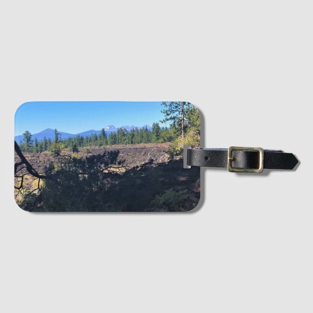 Etiqueta De Bagagem Floresta de Lava, OU (Frente Horizontal)