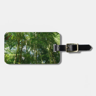 Etiqueta De Bagagem Floresta de Palmeiras Natureza Tropical