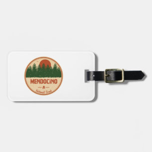 Etiqueta De Bagagem Floresta Nacional de Mendocino