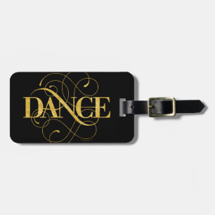 Etiqueta De Bagagem Flourish da dança
