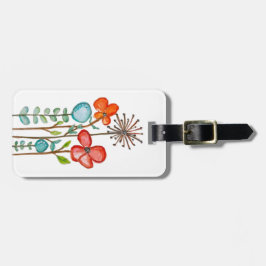 Etiqueta De Bagagem Flowers