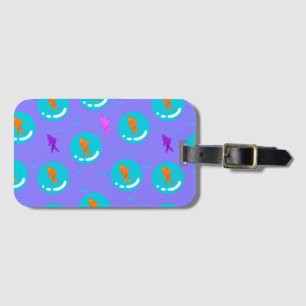 Etiqueta De Bagagem Flutuante goldfish_periwinkle
