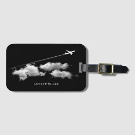 Etiqueta De Bagagem ©Flying Away/Jet Airplane/Piloto Personalizado