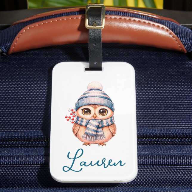 Etiqueta de bagagem fofa personalizada (Frente Insitu 2)