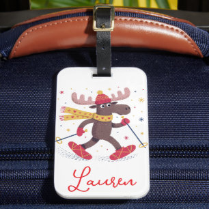 Etiqueta de bagagem fofa personalizada
