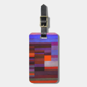 Etiqueta De Bagagem Fogo de Paul Klee no Tag da bagagem da noite
