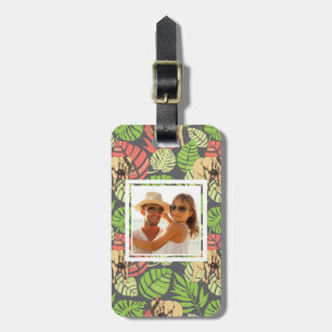 Etiqueta De Bagagem Folhas De Selva Exóticas De Fotos Personalizadas