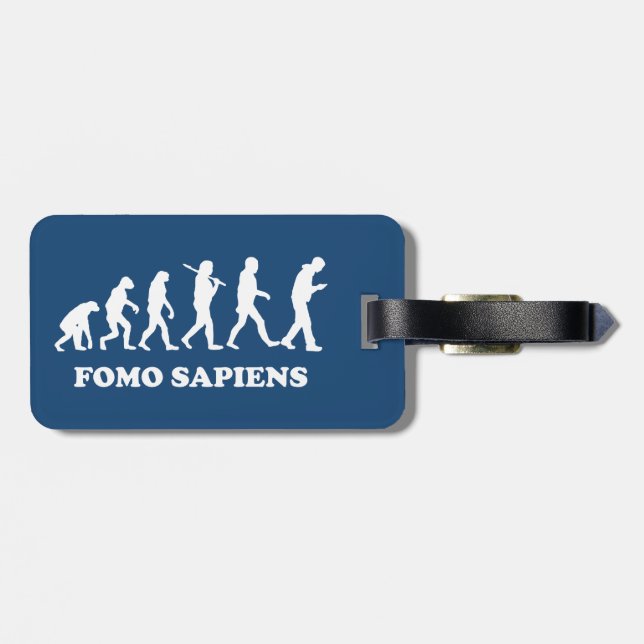 Etiqueta De Bagagem Fomo Sapiens (Traseira Horizontal)