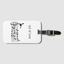 Etiqueta De Bagagem Fora de Tune, Turiano juntando passarinhos