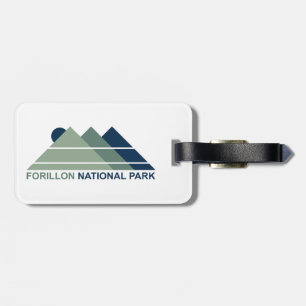 Etiqueta De Bagagem Forillon National Park Mountain Sun