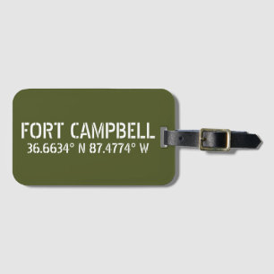 Etiqueta De Bagagem Fort Campbell Latitude Longitude