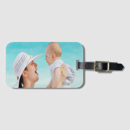 Etiqueta De Bagagem Foto da mãe e do bebê