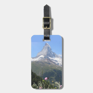 Etiqueta De Bagagem Foto da montanha de Matterhorn