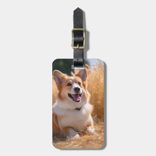 Etiqueta De Bagagem Foto Pet Personalizada (Frente Vertical)