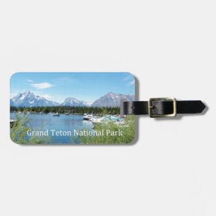 Etiqueta De Bagagem Fotografia da paisagem do Parque Nacional Grand Te
