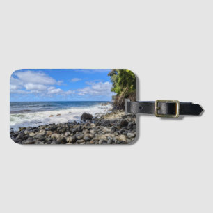 Etiqueta De Bagagem Fotografia da Paisagem Natural Havaiana