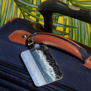 Etiqueta De Bagagem Fotografia da Paisagem Natural Havaiana