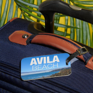 Etiqueta De Bagagem Fotografia da Praia de Avila Califórnia