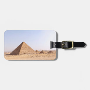 Etiqueta De Bagagem Fotografia das Pirâmides de Gizé