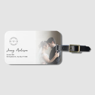 Etiqueta De Bagagem Fotógrafo de Casamento com Marca Personalizada