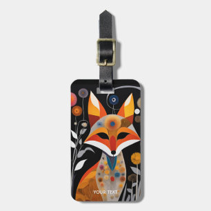 Etiqueta De Bagagem Fox Cubista Fantasy Bela Vivid