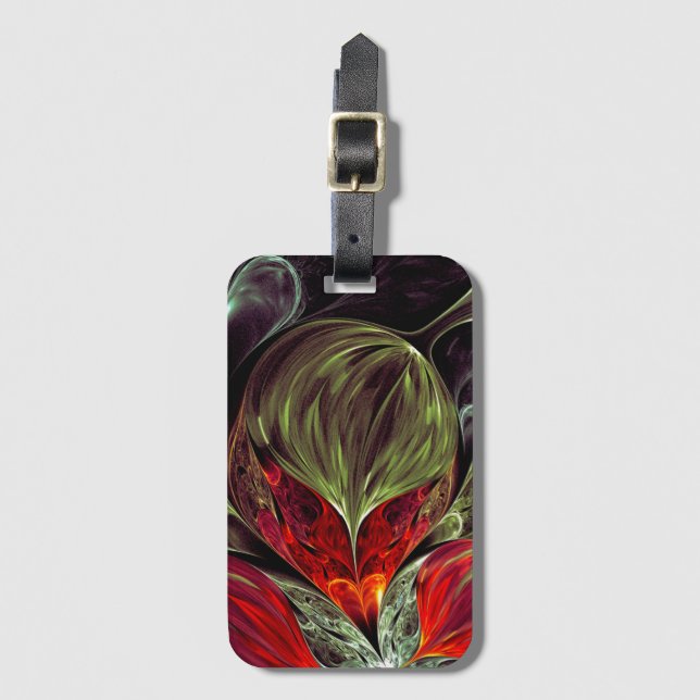 Etiqueta De Bagagem Fractal (Frente Vertical)