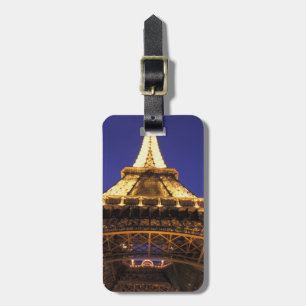 Etiqueta De Bagagem FRANÇA, Torre Eiffel de Paris, vista noturna