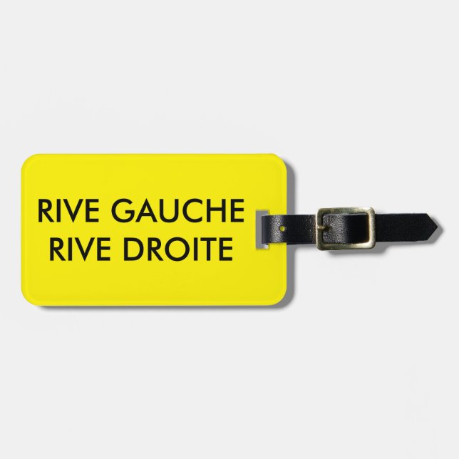 ETIQUETA DE BAGAGEM FRANCÊS (Frente Horizontal)