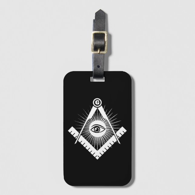 Etiqueta De Bagagem Freemasonry symbol (Frente Vertical)