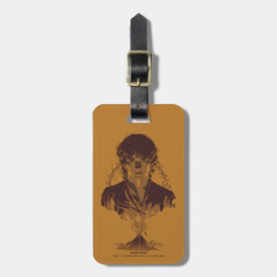 Etiqueta De Bagagem FRODO™ MOUNT DOOM™ Inscrição Tengwar Gráfica