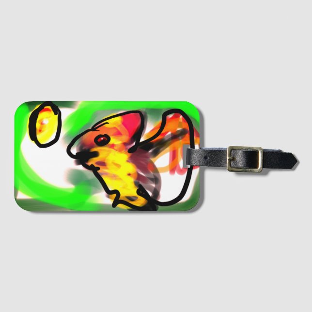 Etiqueta De Bagagem Fruit bat  art (Frente Horizontal)