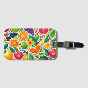 Etiqueta De Bagagem Frutas coloridas