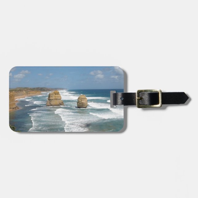 Etiqueta De Bagagem Fulgor da praia (Frente Horizontal)