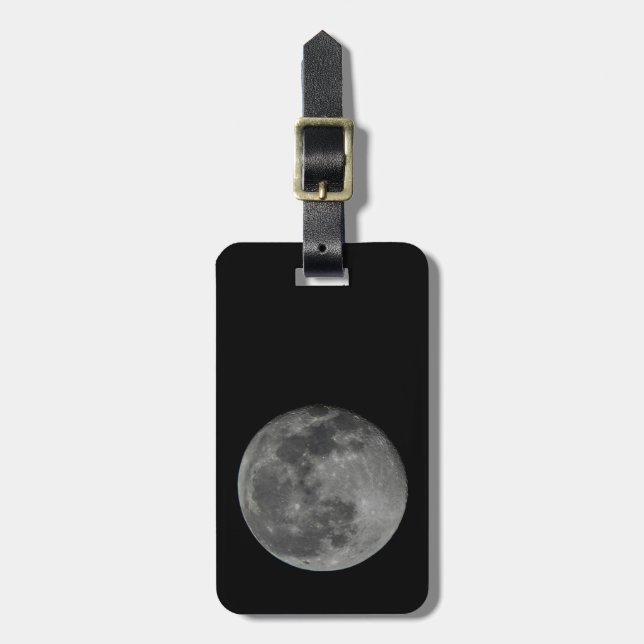 Etiqueta De Bagagem Full Moon Travel (Frente Vertical)