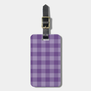 Etiqueta De Bagagem Fundo checkered violeta