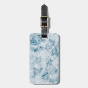 Etiqueta De Bagagem Fundo de Textura Azul Marble