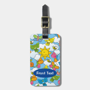 Etiqueta De Bagagem Fundo dos Animais Bebês