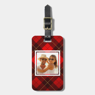 Etiqueta De Bagagem Fundo feito sob encomenda do tartan de Wallace da