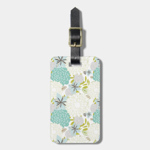 Etiqueta De Bagagem Fundo floral