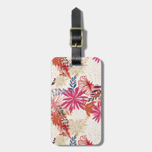Etiqueta De Bagagem Fundo floral 3