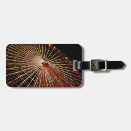 Etiqueta De Bagagem Funfair Night.jpg da roda grande